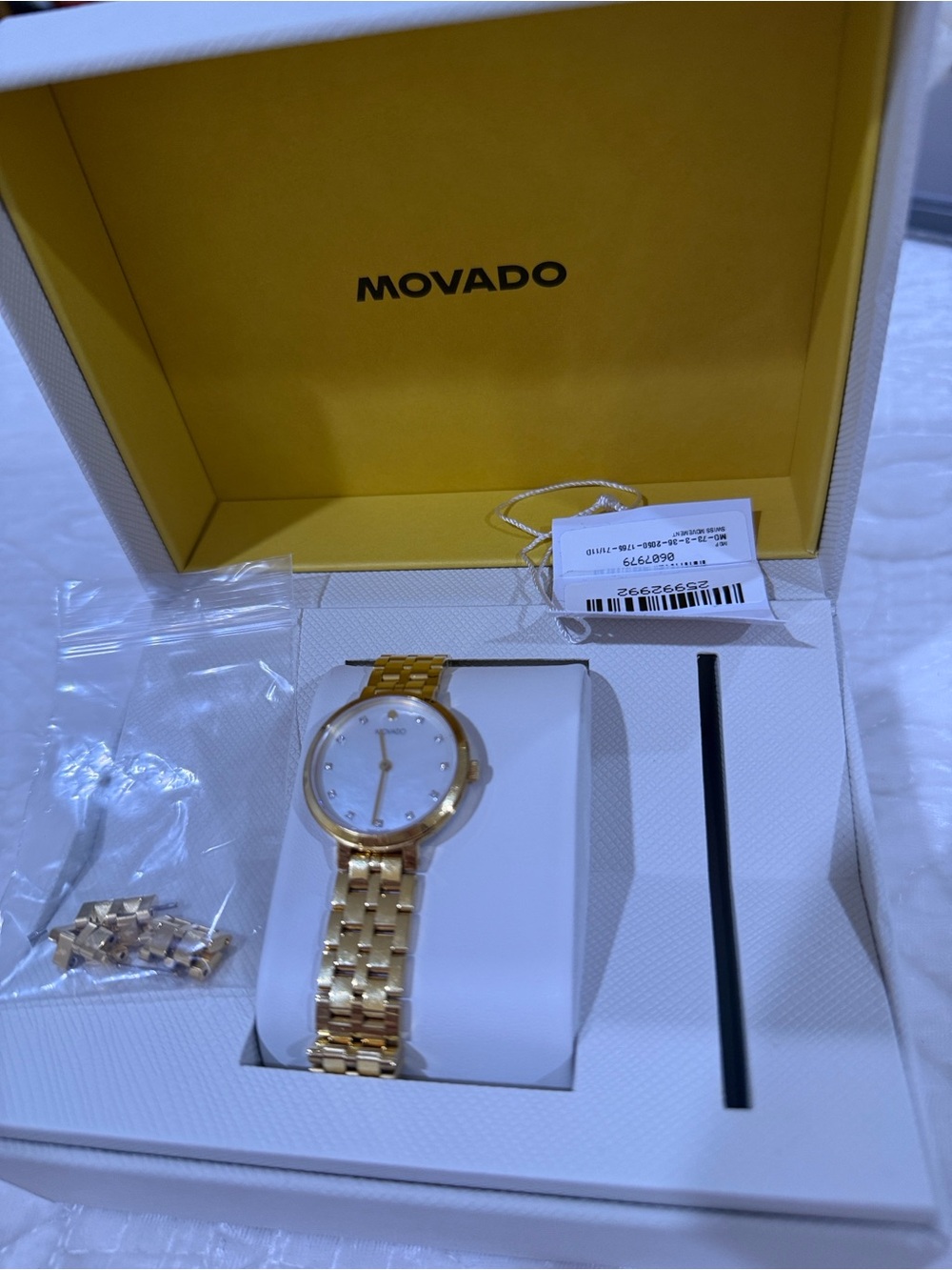 Movado Kora Watch, 28mm Two-Tone Watch Gold & Silver NWT